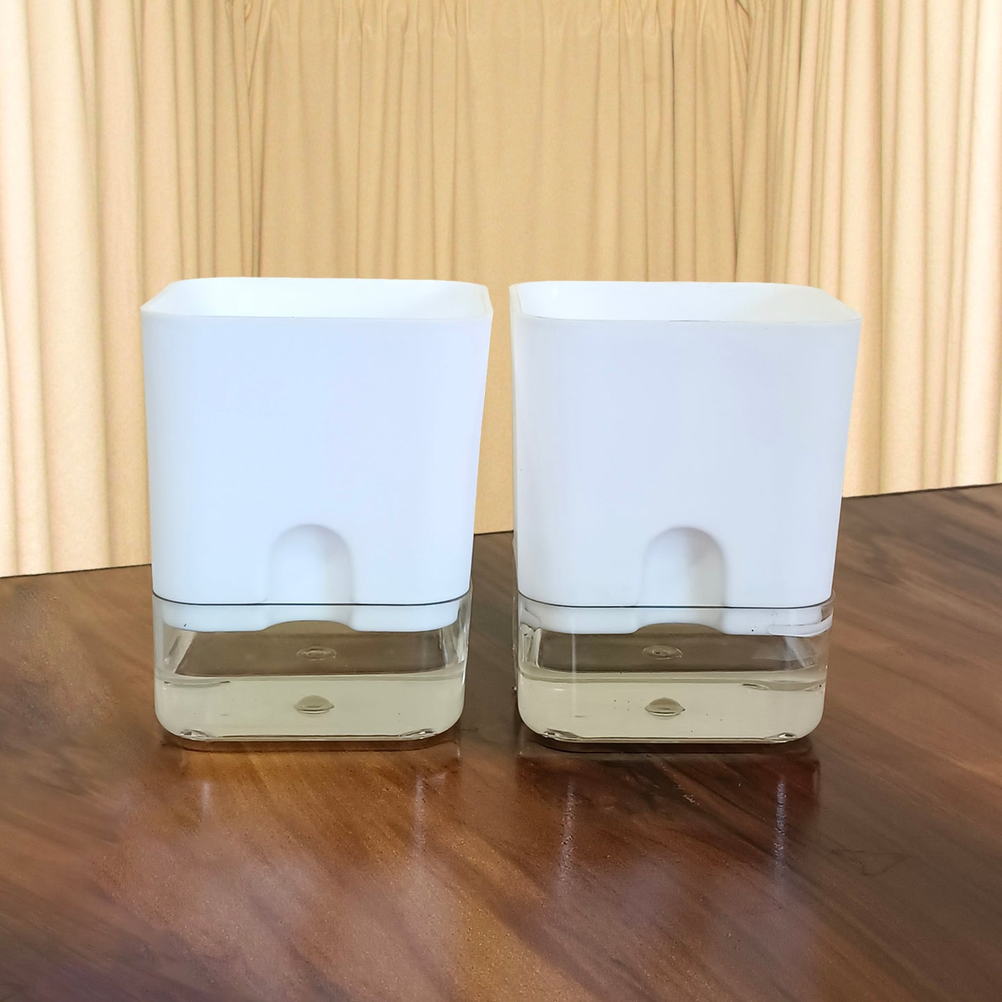 Casa De Amor Self Watering Pots for Indoor Plants | Home Decor, Living Room, Table Top | Plants not Included | 150gm Coco Brick Free