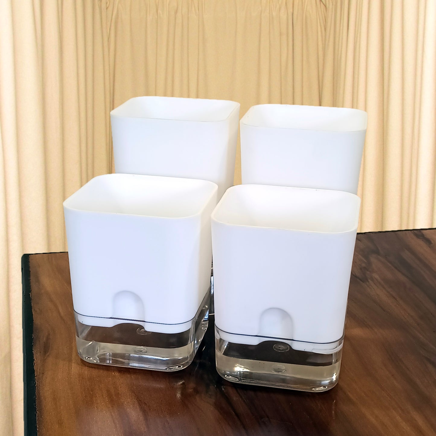 Casa De Amor Self Watering Pots for Indoor Plants | Home Decor, Living Room, Table Top | Plants not Included | 150gm Coco Brick Free