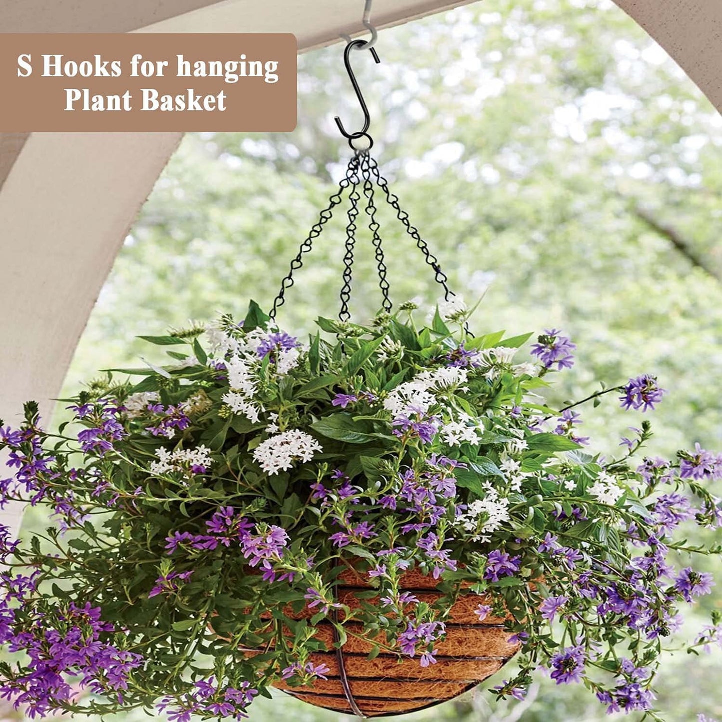 Casa De Amor Iron S Hooks, Perfect for kitchens, garden, closets, workshops (Black)- 10 Pack