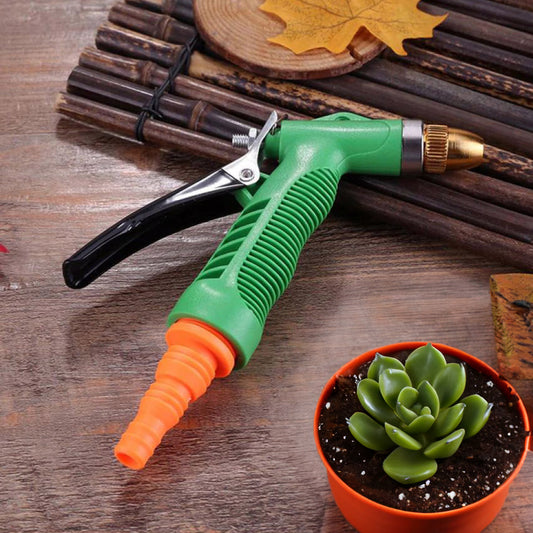Casa De Amor Hose Nozzle Water Spray Gun with Water Flow Control Valve Lever Spray for Gardening Watering Plants Wash Car Bike Lawn