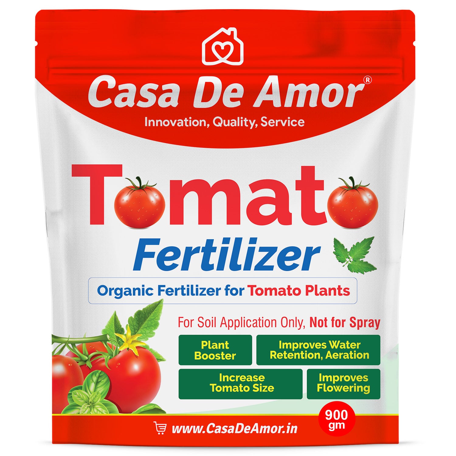 home fertilizer for tomato plants Casa De Amor Tomato Fertilizer Organic for Home, Balcony, Terrace & Ou