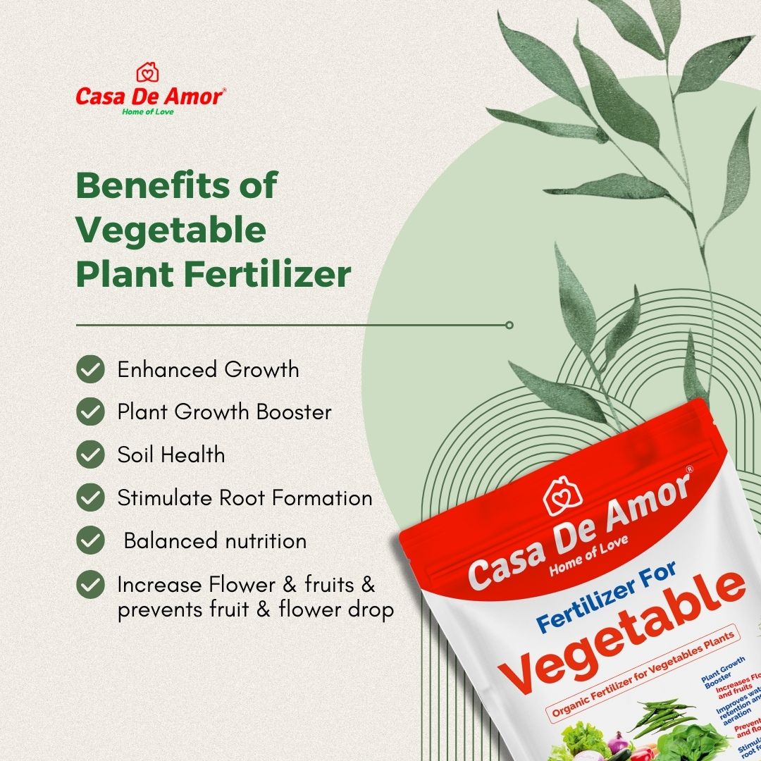 Casa De Amor Vegetable Fertilizer Organic, for Home, Balcony, Terrace & Outdoor Gardening