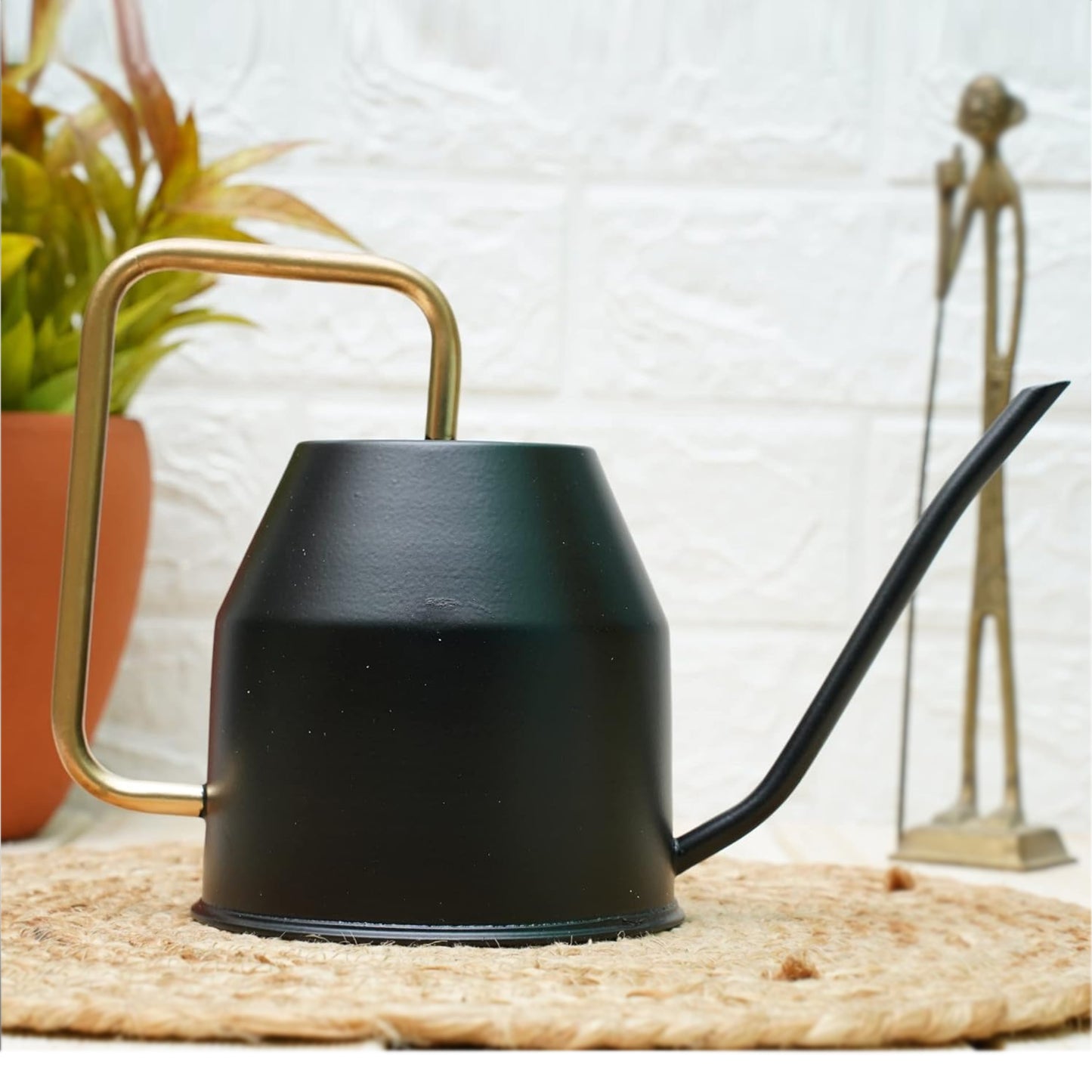 Casa De Amor Metal Watering Can (900 ml) with Long Spout for Indoor and Outdoor Gardening