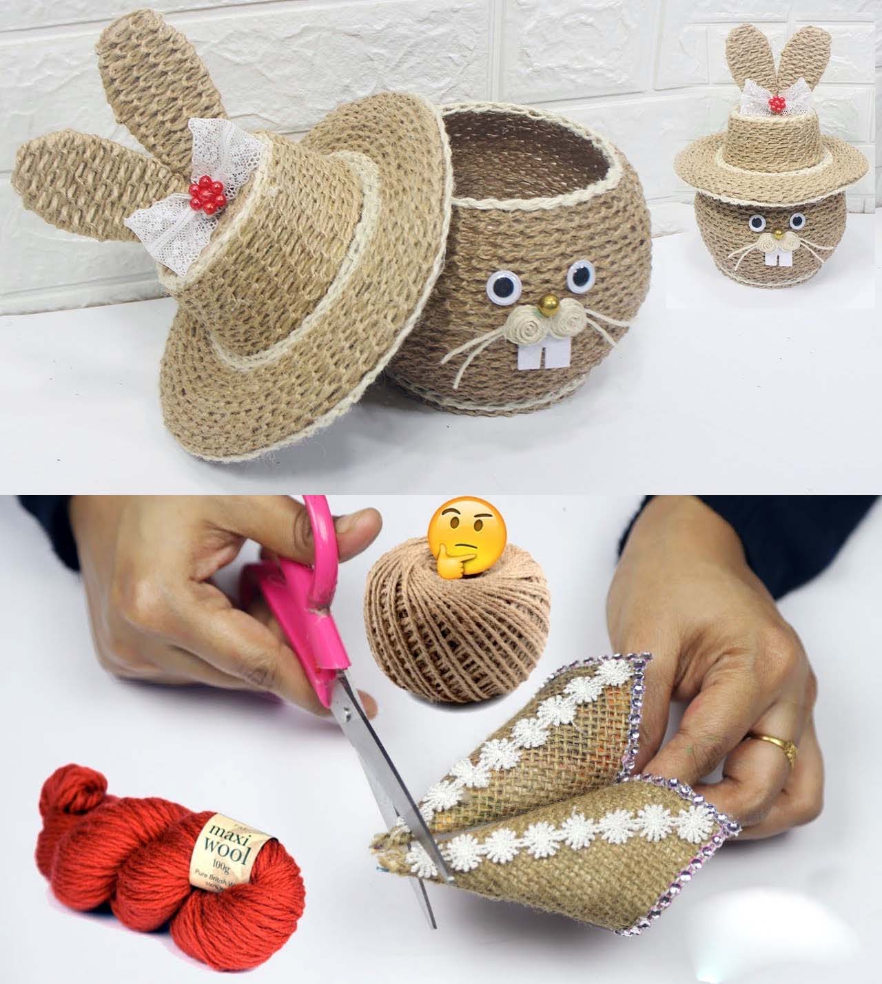 Casa De Amor Jute Twine Threads String Rope 3 Ply 120m for Creative Decoration