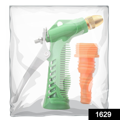 Casa De Amor Hose Nozzle Water Spray Gun with Water Flow Control Valve Lever Spray for Gardening Watering Plants Wash Car Bike Lawn