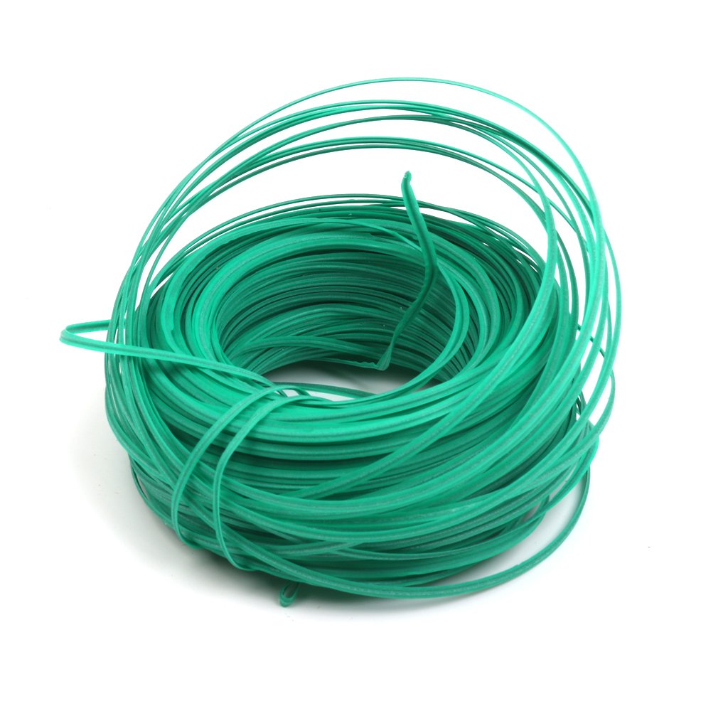 Casa De Amor Plastic Twist Tie Wire Spool with Cutter for Garden Yard Plant 50m (Green)