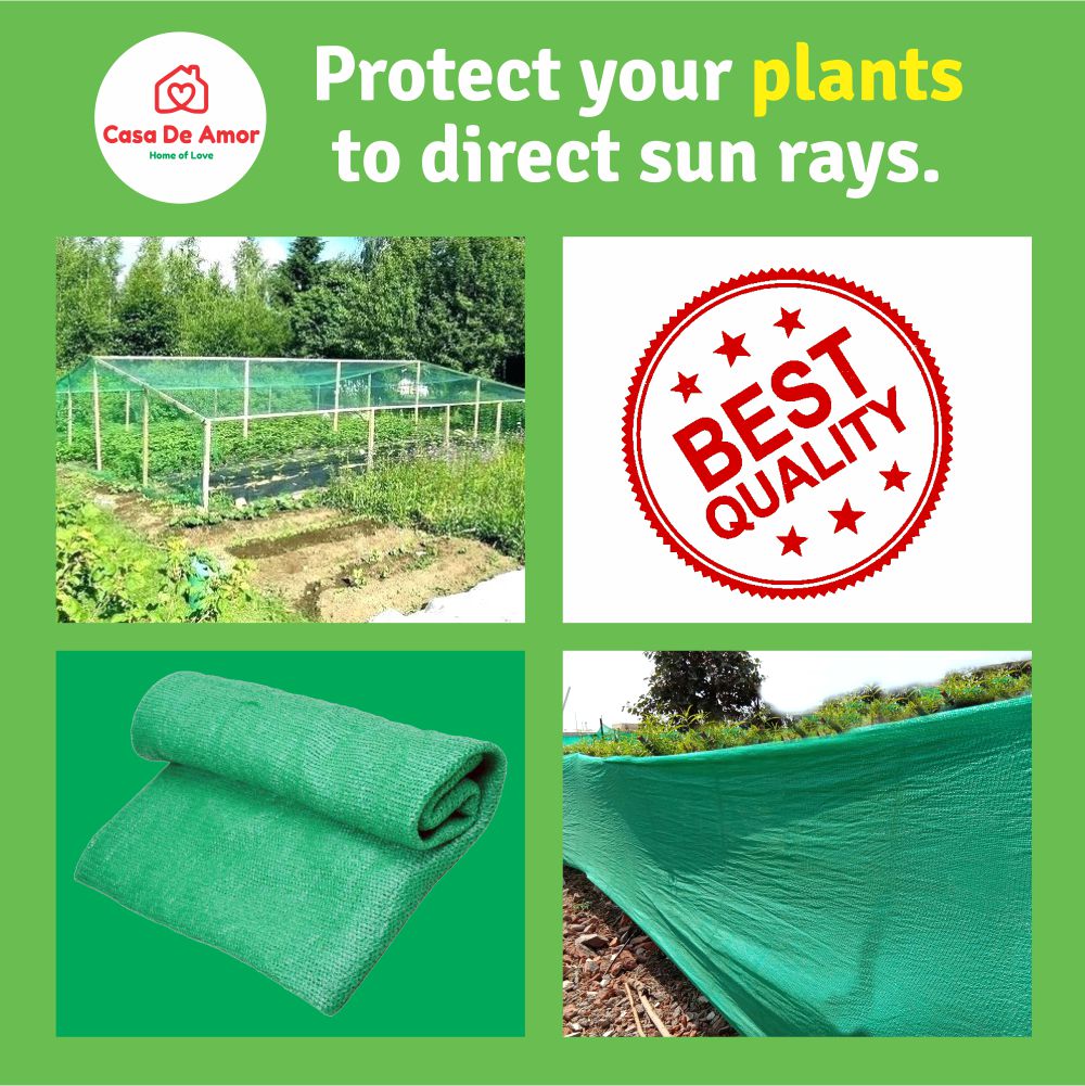 Casa De Amor Shade Net- Garden Netting Green House Agro UV Stabilized