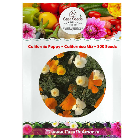 California Poppy - Eschscholzia Californica Mix - 300 Seeds
