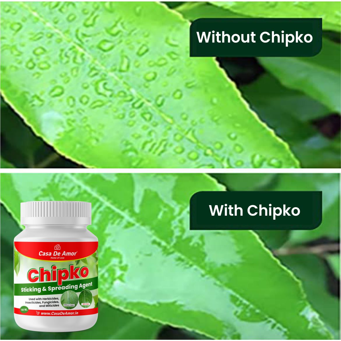 Casa De Amor Chipko Sticking & Spreading Agent (Used with Herbicides, Insecticides, Fungicides & Miticides)