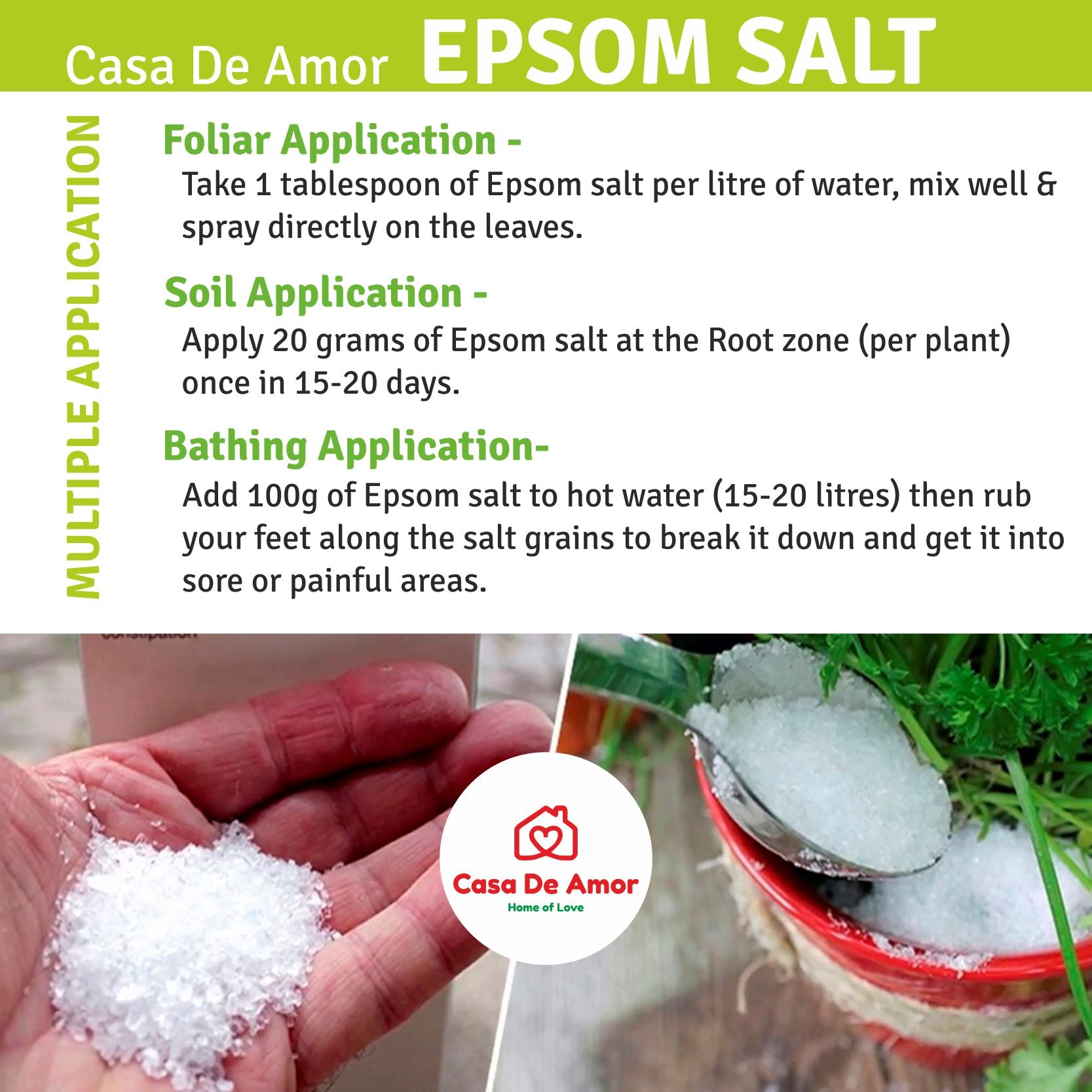 how to use epsom salt