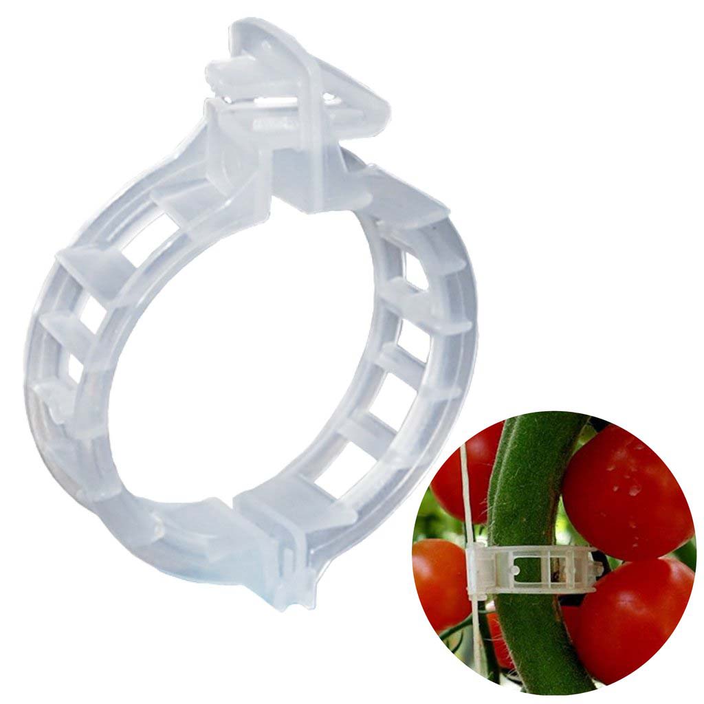 50 pcs Tomato, Bottle Gourd, Karela, Veggie Garden Plant Support Clips For Trellis Twine Greenhouse