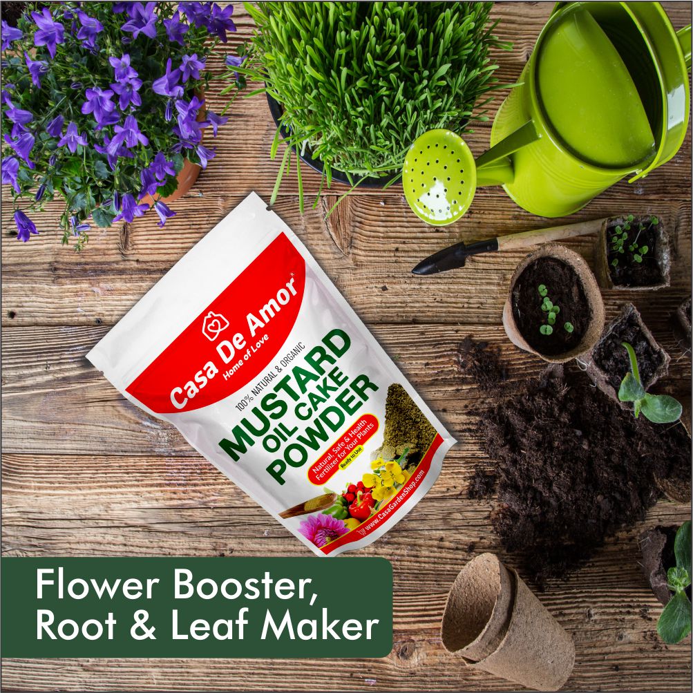 Casa De Amor Special Combo Pack- Neem Khal Powder (900 gm)+Mustard Oil Cake Powder (900 gm) total 1800 gm