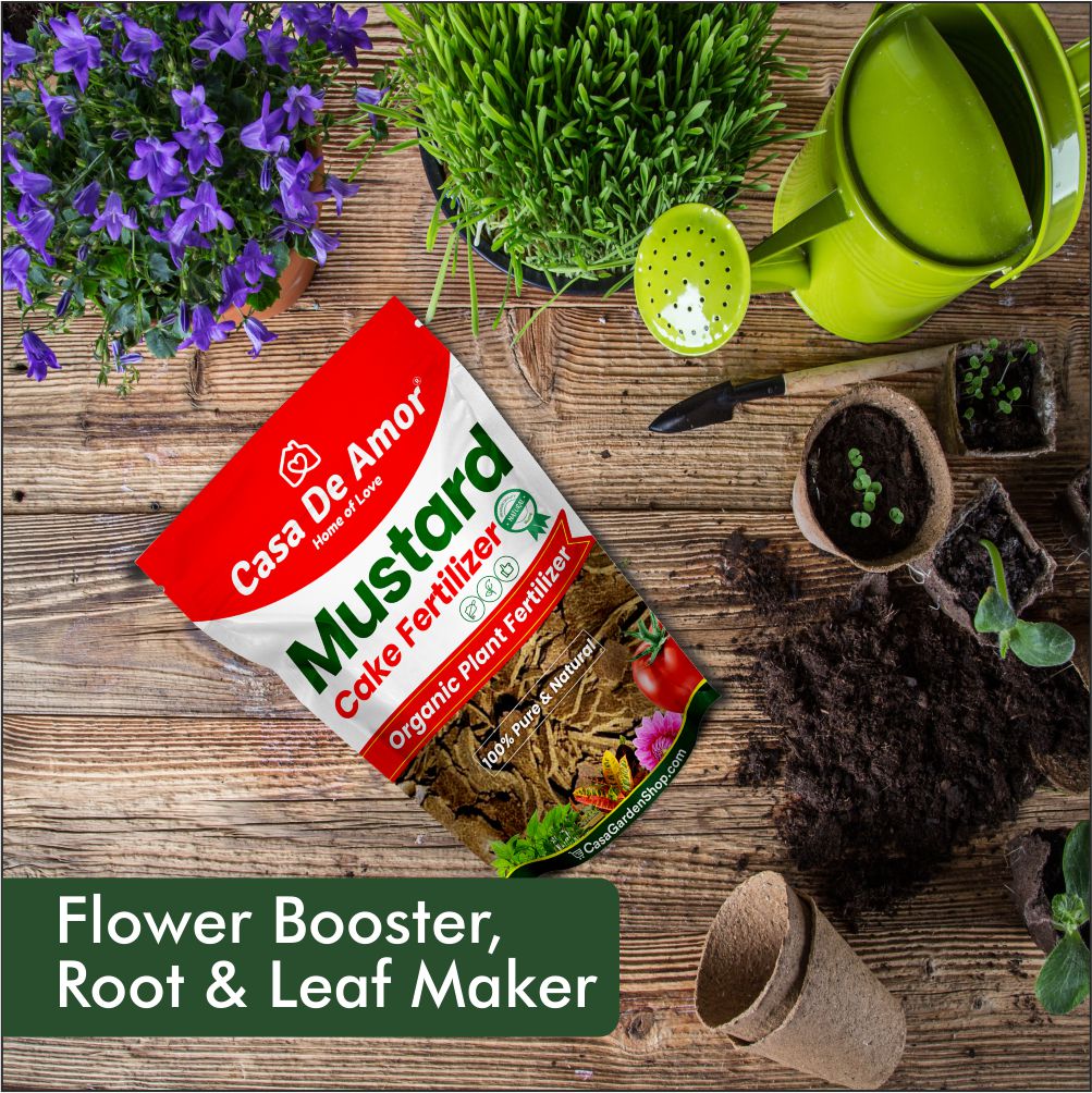 Casa De Amor Mustard Oil Cake Fertilizer for Plant Growth and Healthy Roots