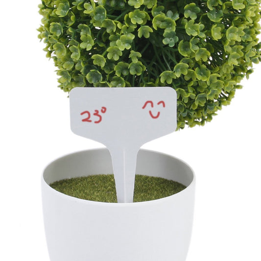 20 pcs/set Plastic Plant T-type Tags Markers Nursery Garden Decoration Grey 6 x10 cm
