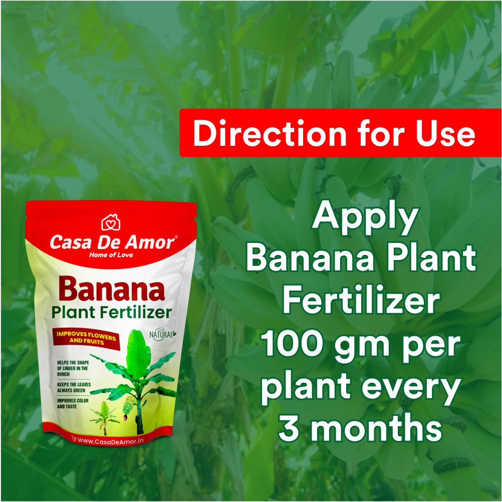 Casa De Amor Banana Plant Fertilizer, Plant Feeds & Growth Promoter for Banana Plants