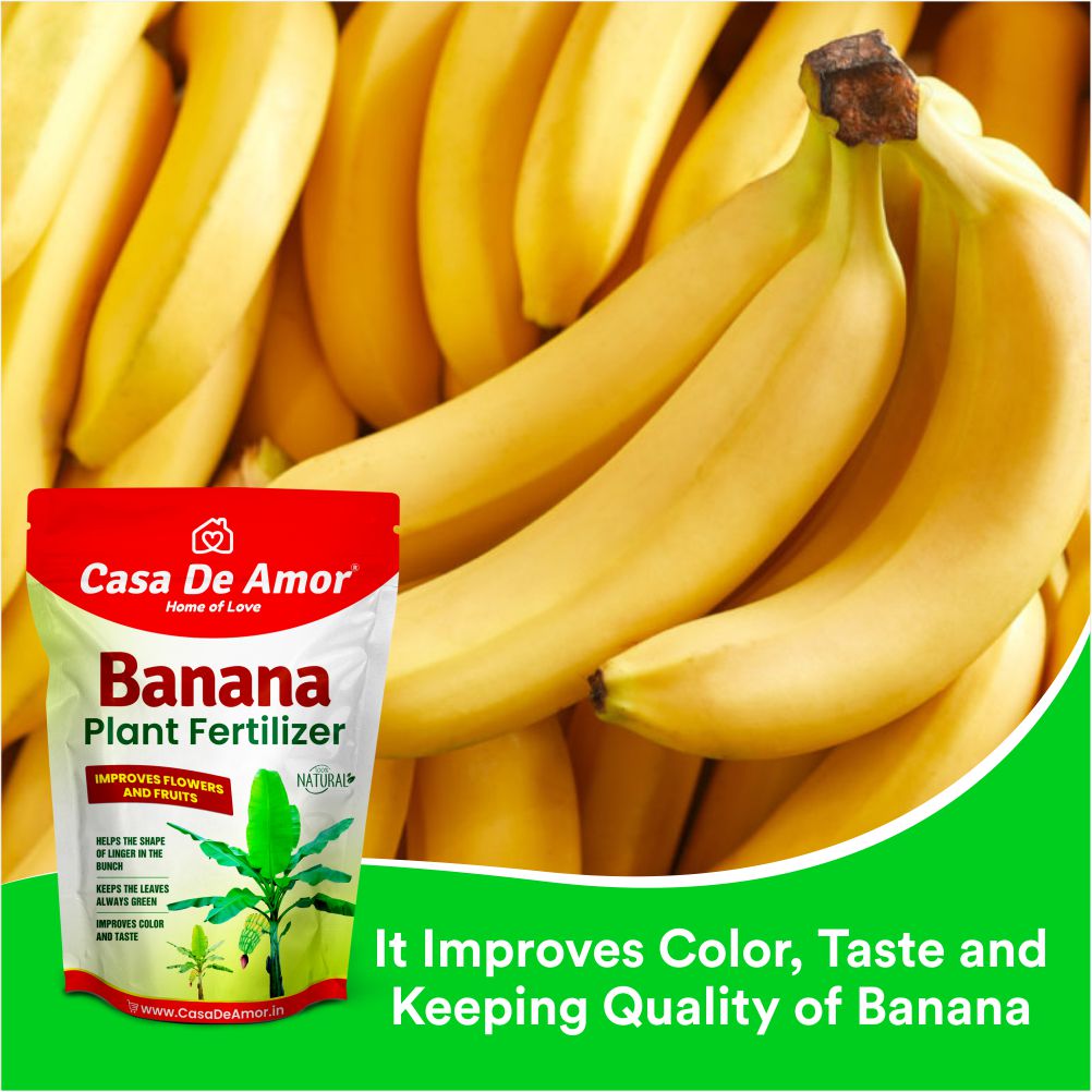 Casa De Amor Banana Plant Fertilizer, Plant Feeds & Growth Promoter for Banana Plants