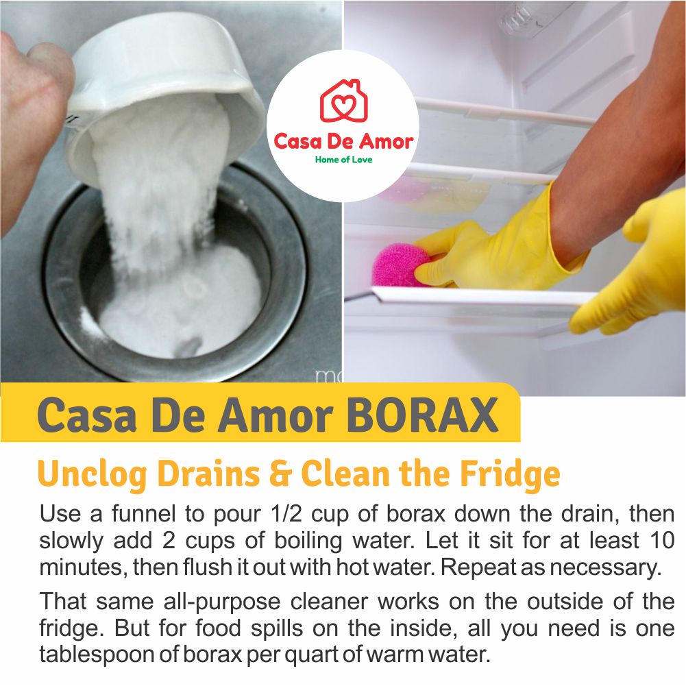 Casa De Amor Borax Powder, 100% Pure with Whitening & Cleaning Power, and for Kids Crystals & Slime