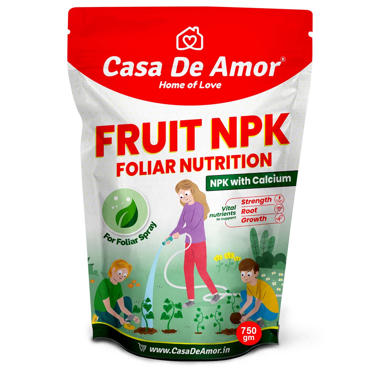 Casa De Amor Fruit NPK 100% Water Soluble Fertilizer for Plants and Gardening (400 gm)