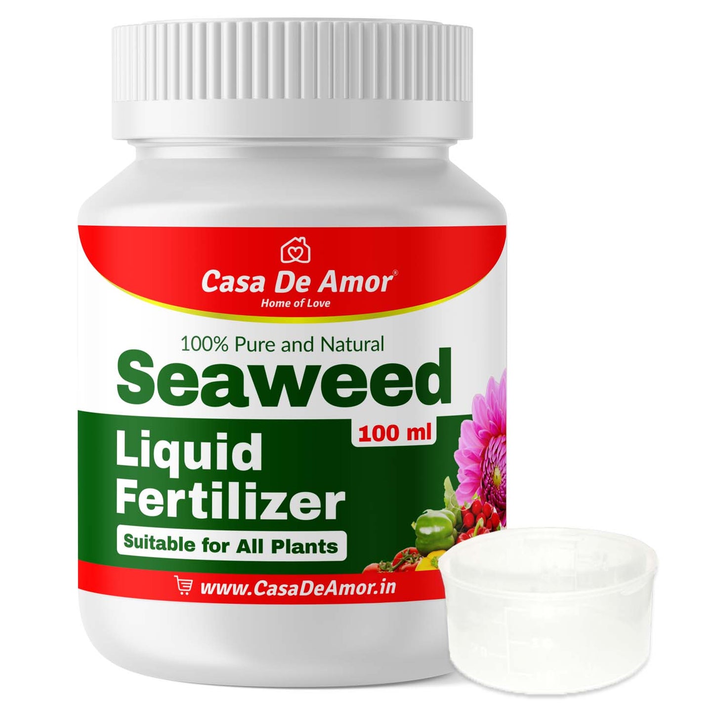 Casa De Amor Liquid Fertilizer Seaweed Extract for spray and drenching for Indoor and outdoor Plants