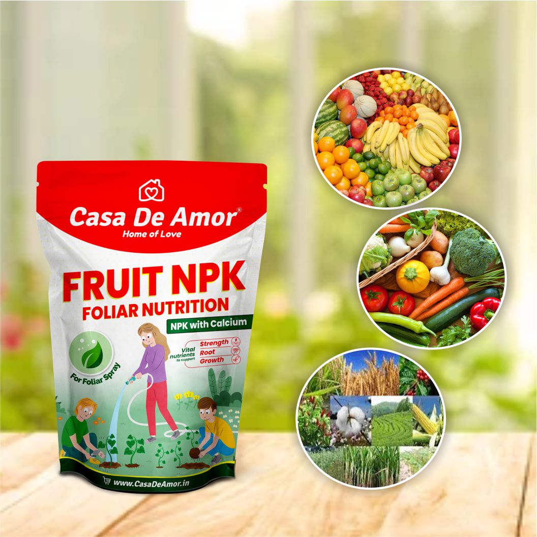 Casa De Amor Fruit NPK 100% Water Soluble Fertilizer for Plants and Gardening (400 gm)