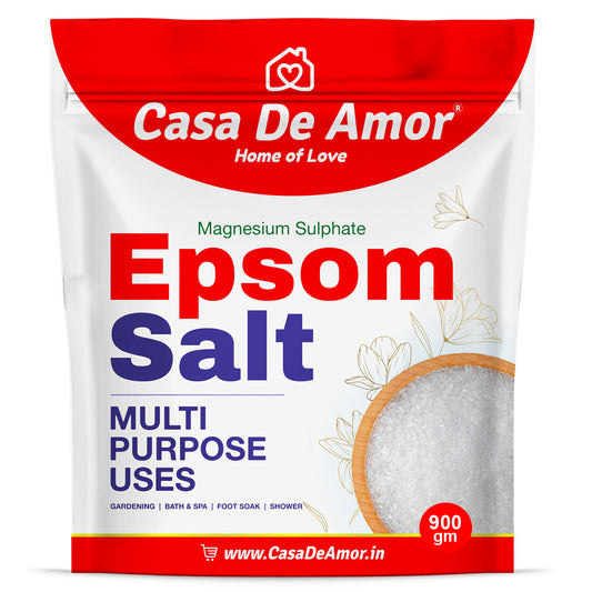 Casa De Amor Essential Epsom Salt for Body to Soak, Soothe, Refresh & Garden