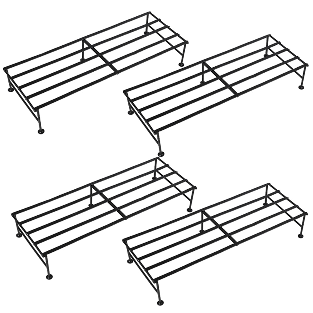 Casa De Amor Rectangular Metal Plant Stand / Pot Stand - 24 inches for Indoor & Outdoor Use (Plants not included)