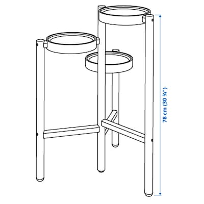 Casa De Amor Bamboo Plant Stand for 3 Plants