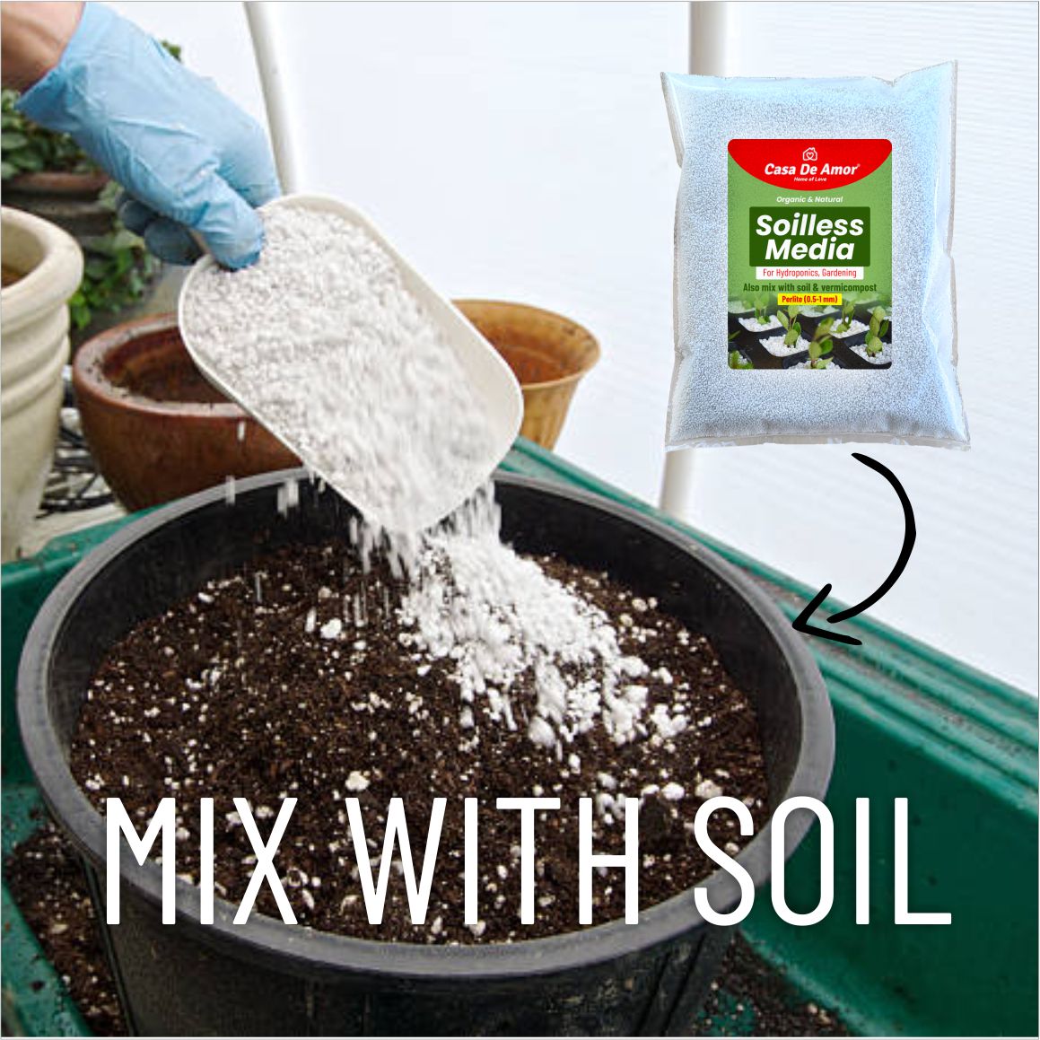Casa De Amor Soilless Growing Media for hydroponics, Rooting cuttings, Seedling and Gardening