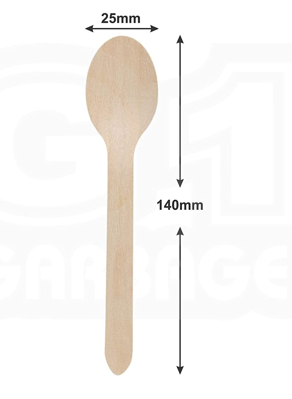 Disposable Wooden Spoons, 140 mm | Spoon for Home Use | Eco-Friendly | Disposable Spoon (Pack of 100)