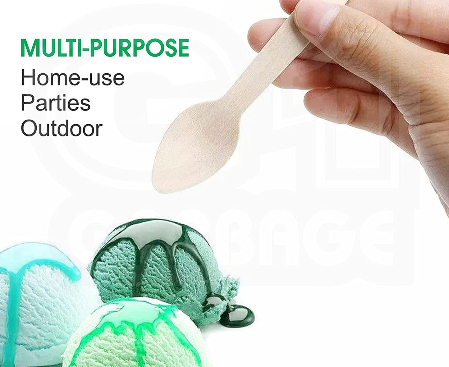 Disposable Wooden Spoons, 140 mm | Spoon for Home Use | Eco-Friendly | Disposable Spoon (Pack of 100)