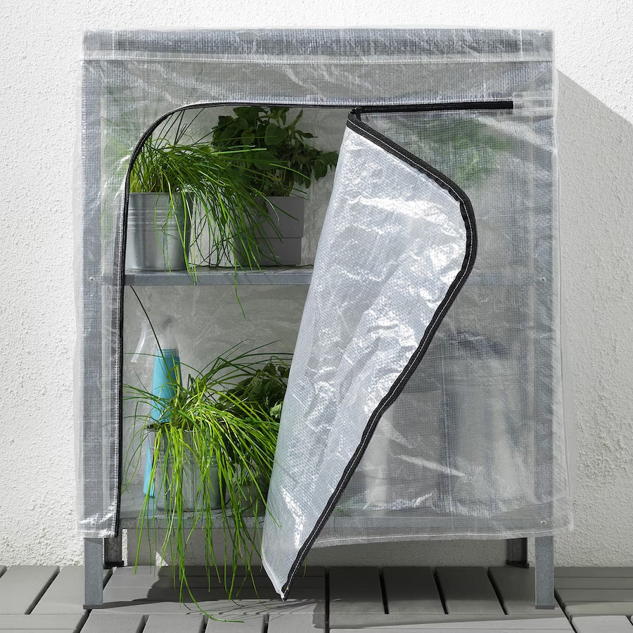 Casa De Amor shelving unit perfect for plants to protect your things from dust, small greenhouse indoors or outdoors (Set of 1)