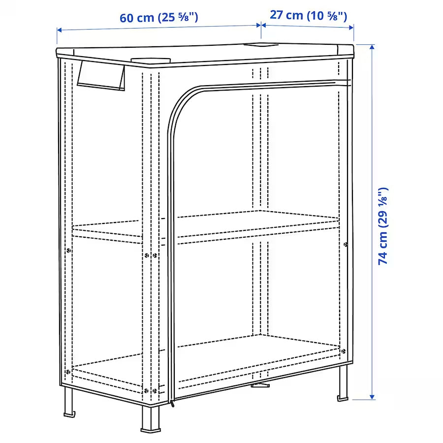 Casa De Amor shelving unit perfect for plants to protect your things from dust, small greenhouse indoors or outdoors (Set of 1)