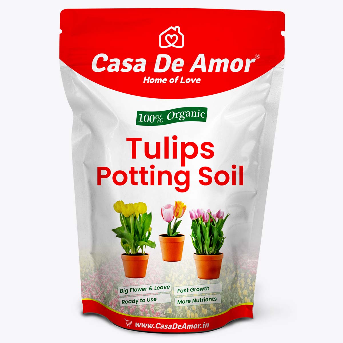 tulip potting mix Casa De Amor Tulips Plant Potting Soil, 100% Natural and Organic