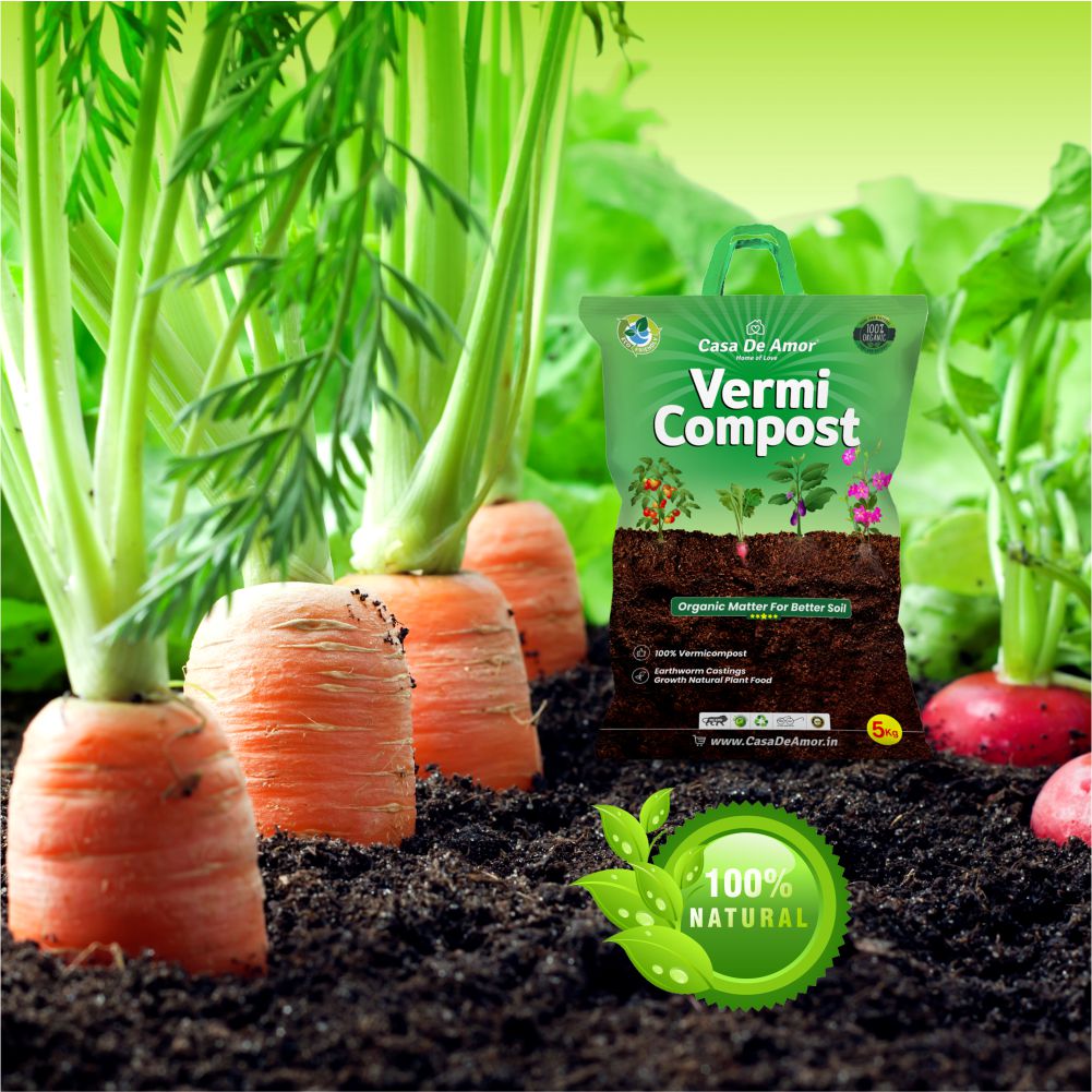 Casa De Amor Cocopeat and Vermicompost Excellent Media for Terrace, Balcony and Home Gardening
