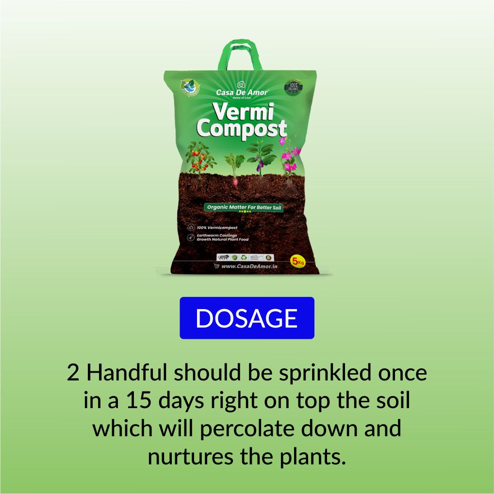 Casa De Amor Cocopeat and Vermicompost Excellent Media for Terrace, Balcony and Home Gardening