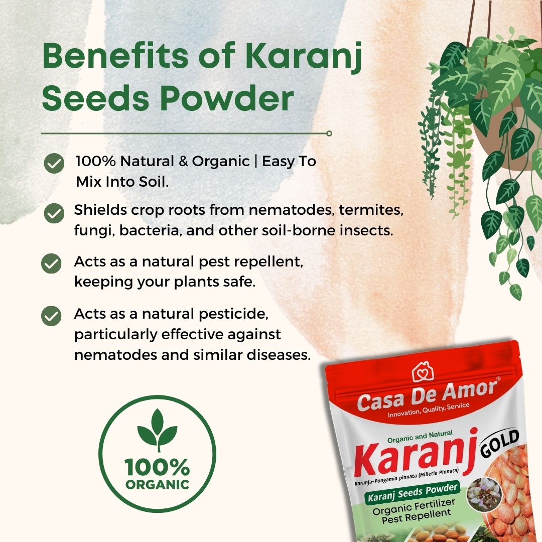 Karanj Powder Organic Fertilizer & Pest Repellent 900 gm