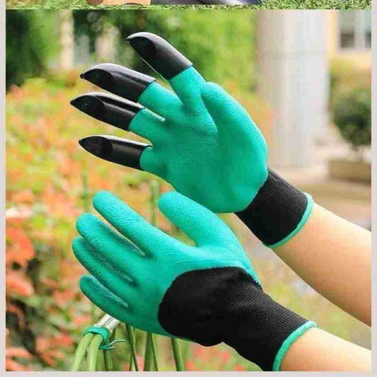 Casa De Amor Garden Gloves With Claws For Digging & Planting- One Size Fits All - 1 Pair
