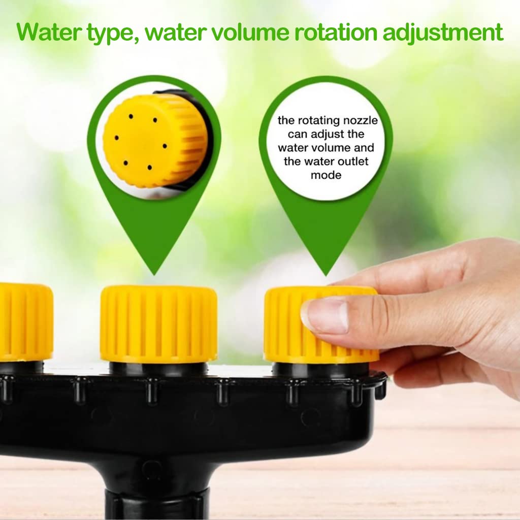 Casa De Amor Garden Water Pipe Sprayer 4 Nozzle Irrigation Sprinkler for Lawn, Plants & Irrigation