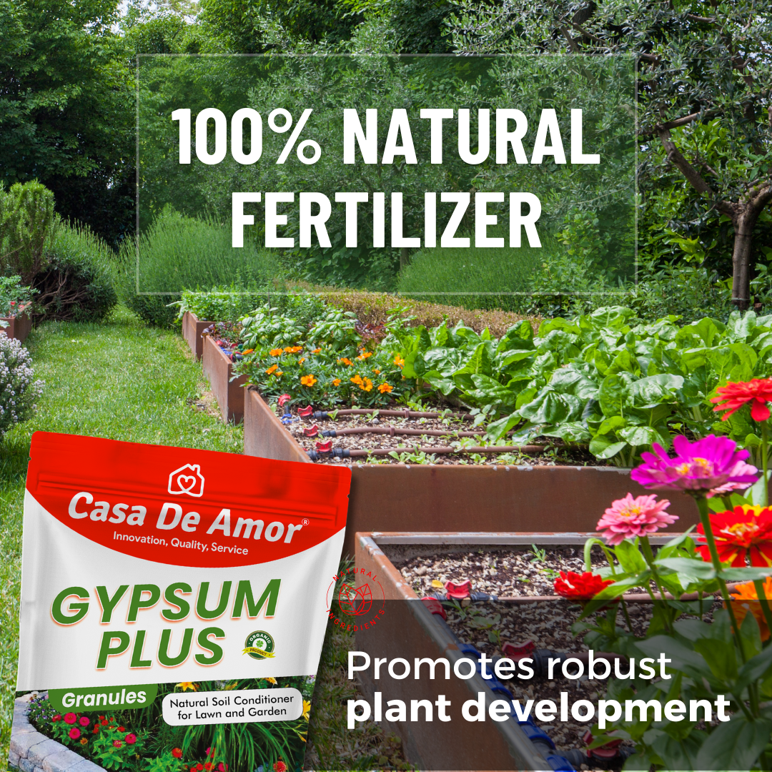 Casa De Amor Gypsum for Plants Natural Soil Conditioner for Lawn and Garden