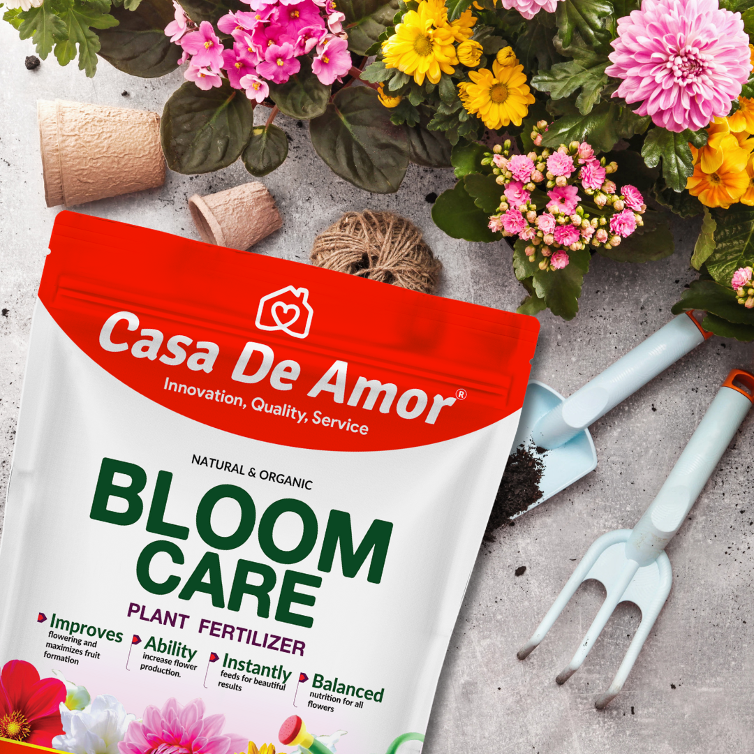 Casa De Amor Bloom Care Organic Essential Fertilizer for Vibrant Blooms and Healthy Plants