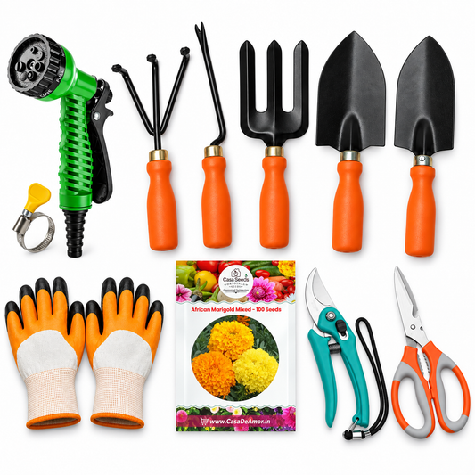 Casa De Amor Gardening Tools Kit-10 Pcs | Home Gardening Tool Set