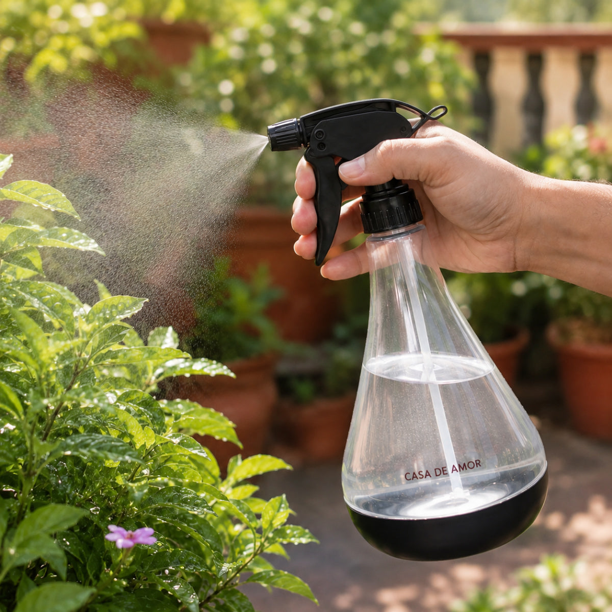 Casa De Amor 700 ml Spray Bottle for Plants, Compact Garden Water Sprayer with Adjustable Mist & Jet Nozzle