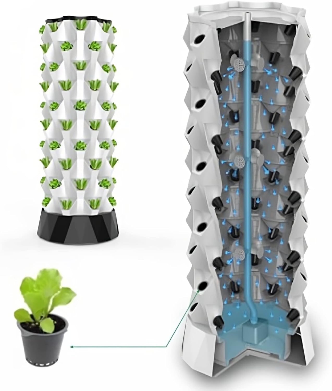 Casa De Amor Aeroponic Growing Towers, Hydroponics Vertical Garden Systems