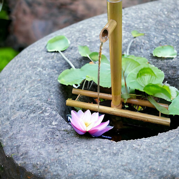 Casa De Amor Outdoor Bamboo Fountain | Without Base Bowl