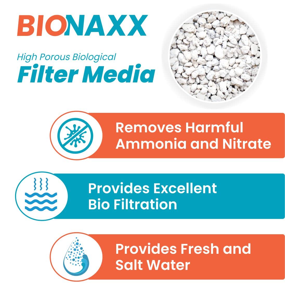 Casa De Amor Bionaxx Natural Biological Bio Filter Media for Aquarium