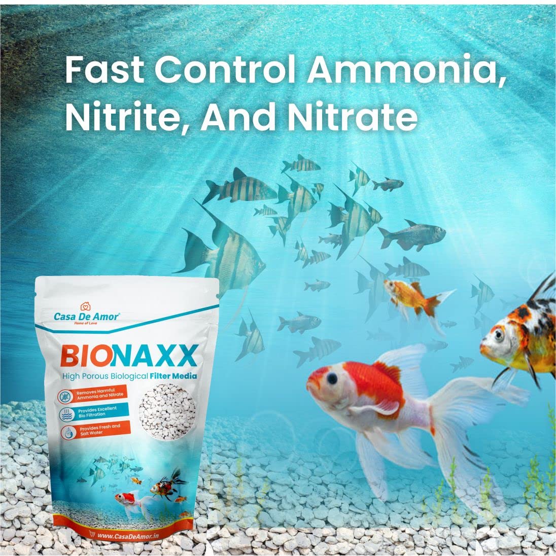 Casa De Amor Bionaxx Natural Biological Bio Filter Media for Aquarium