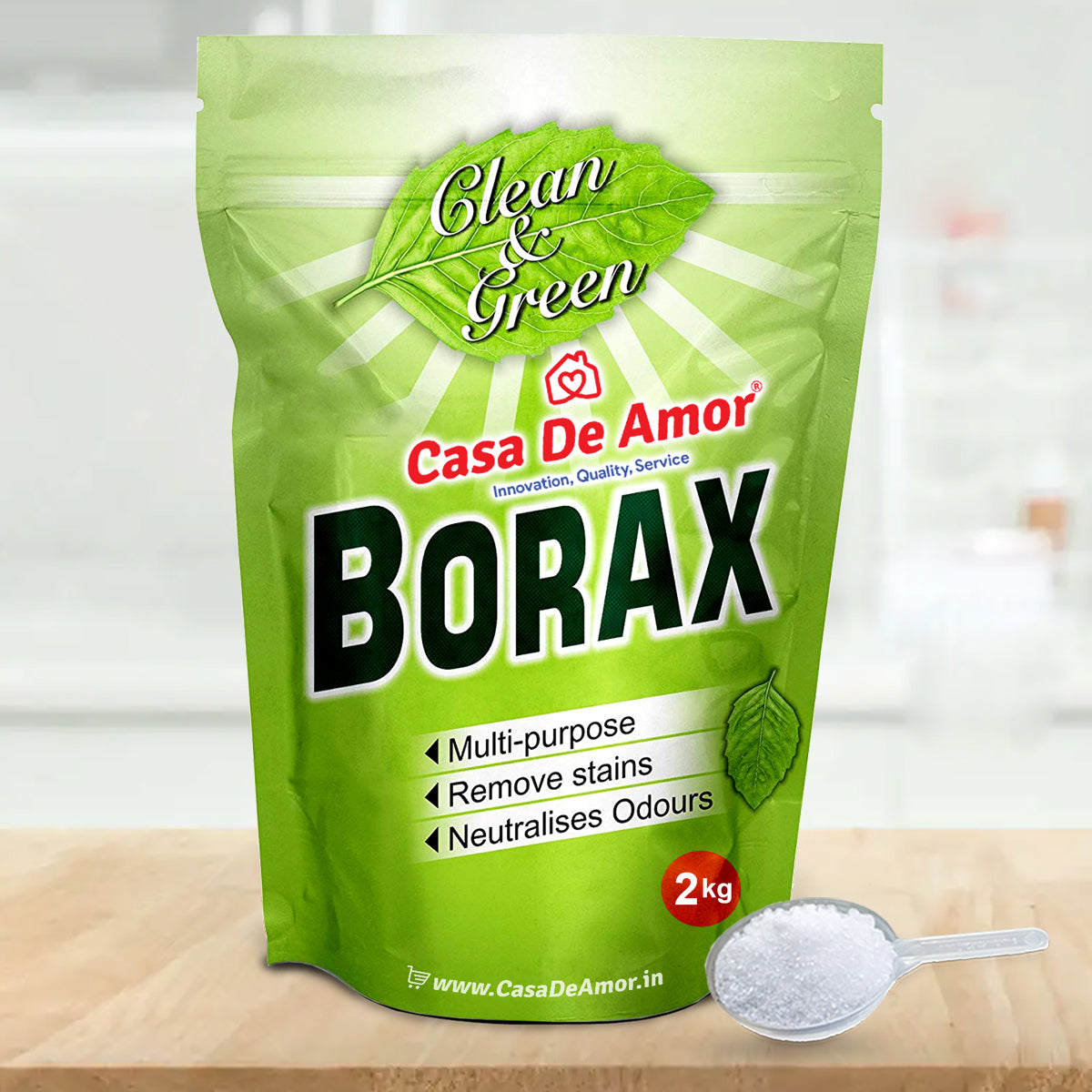 Casa De Amor Borax Powder, 100% Pure with Whitening & Cleaning Power, and for Kids Crystals & Slime