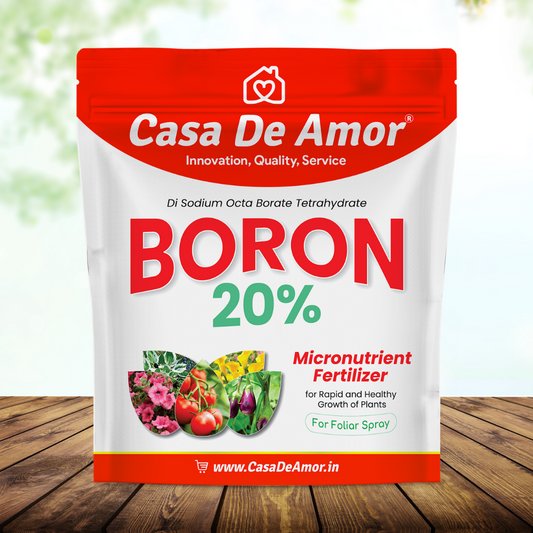 Casa De Amor Boron 20% Micronutrient Fertilizer for Healthy Growth of Vegetable Plants and Gardening