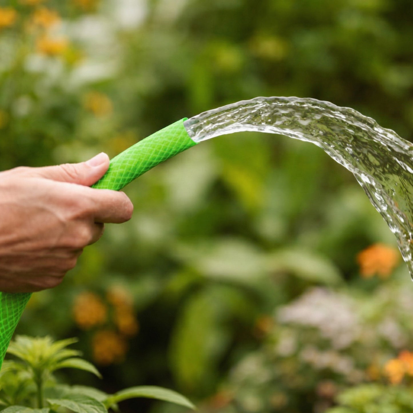 Casa De Amor 1/2 Inch Braided Garden Hose Pipe with Tap Adapter & Clamps