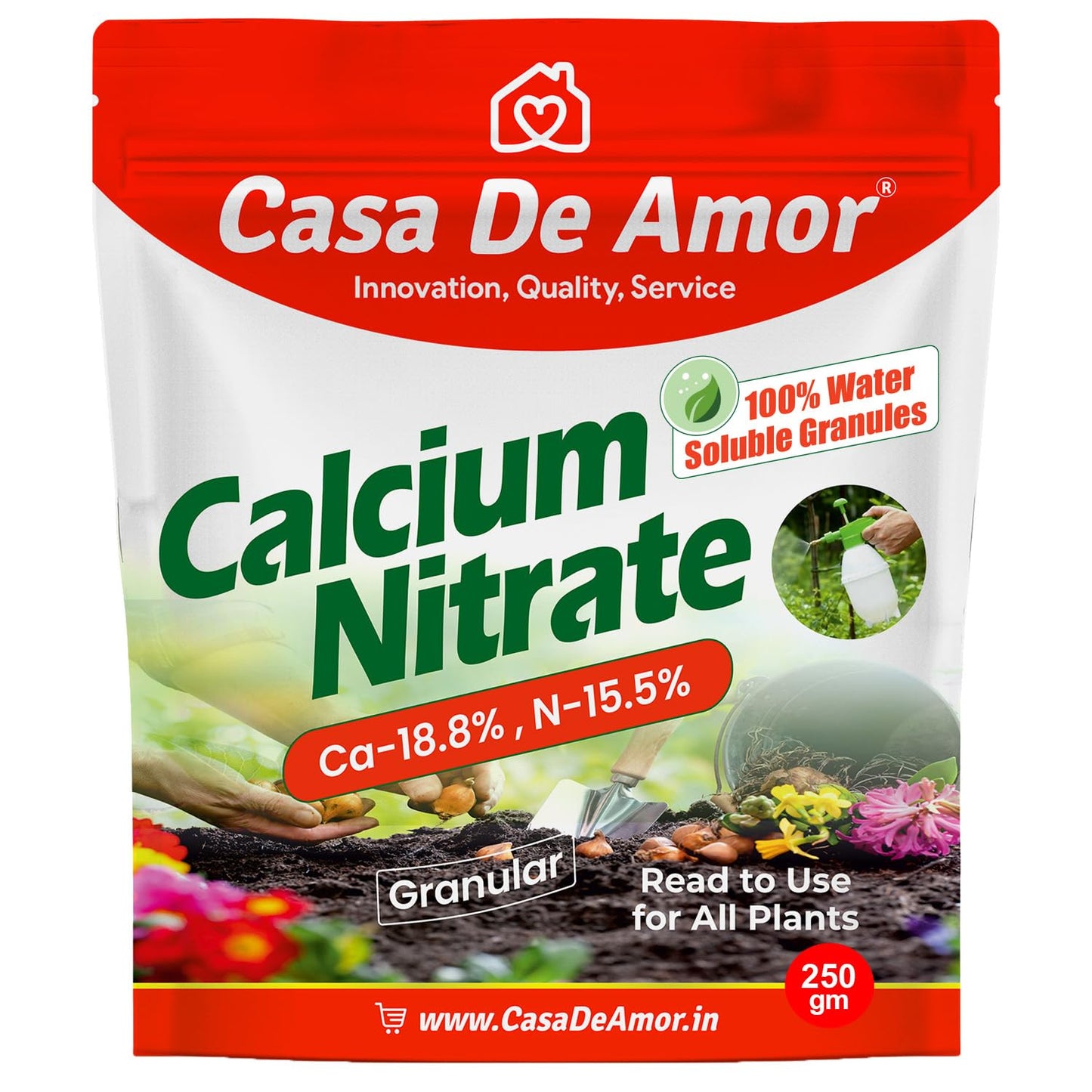 Calcium Nitrate Fertilizer (100% Water Soluble Fertilizer)